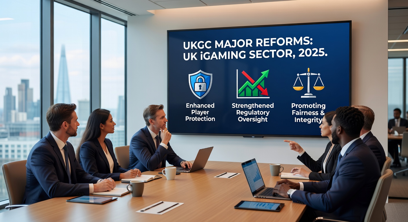 Close-up of MONOPOLY Blackjack Progressive table layout showing side bet button, Mr. MONOPOLY bonus screen, and multiplier indicators amid bustling London casino atmosphere