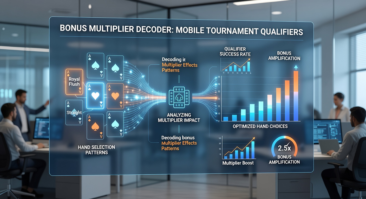 Data visualization of hand selection frequency changes under varying bonus multiplier levels in mobile blackjack tournaments