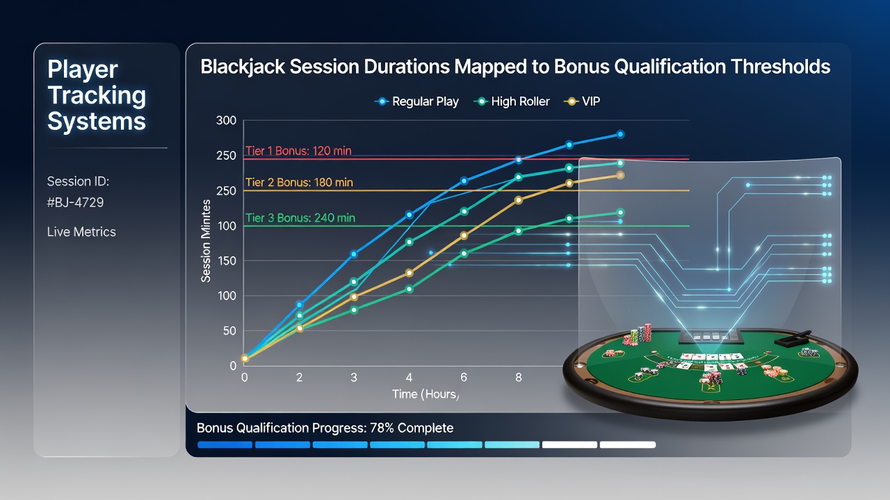 Network diagram illustrating how session data flows between multiple casino locations and bonus qualification servers